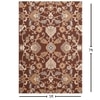 Presto Brown Traditional Hand Tufted Wool Carpet 5X7 Feet