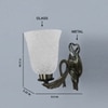 Devansh Metal Electric Wall Light in Antique gold Colour with White Shade Count of 1 Light