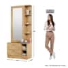 Hexa Red Wooden Dressing Table in Giant Wood Colour