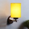 Devansh Metal Electric Wall Light in Yellow Colour with Yellow Shade Count of 1 Light
