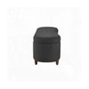 Leroj  Boucle 2 Seater Ottoman Bench with Storage  in Dark Grey Color