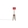 Harmon Pink Cotton Shade Floor Lamp