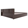 Hoshi Engineered Wood King  Size Bed With Box Storage (Walnut Finish)