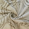 Off White Geometrical 400 TC Cotton Flat Super King Size Bedsheet With 2 Pilllow Covers  Threads