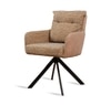 Synluxe Fabric Dining Chair in Brown Colour