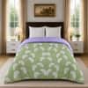 Green Floral 300 GSM Cotton Double Bed Size Comforter from Threads