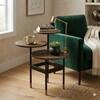 Scandinavian Hamilton Metal Side Table in Brown Colour
