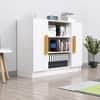 Hexa Engineered Wood Bookshelf in Frosty White Colour