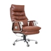 Fortuna Leatherette Executive Chair In Brown Colour