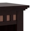 Fidora Solid Wood Bedside Table in Mahogany Finish