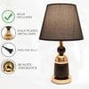 ELARE Modern Minimalist Gold-Plated Metal Table Lamp