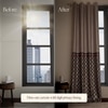 Stoa Paris Satin Long Door Curtains, Room Darkening Blackout Curtains Pack of 2, Noble Rose - with Back Lining
