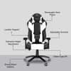 ASE Gaming Modren Series Gaming Chair  (white)