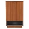 Footra Engineered Wood Shoe Rack in Walnut Finish