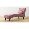 Fiest Velvet Chaise Launger in Pink Colour