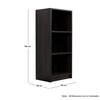 Hexa Engineered Wood Bookshelf Multipurpose Storage Rack in Flower Wenge Colour