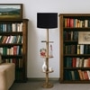 Devansh Shelf Wooden Floor Lamp