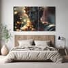 The Castle Decor Greek Art Wall Painting Wooden Framed Digital Painting 27x48 Inch (Style 3)
