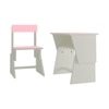 Utopia Extendable Toddler Study Desk and Chair Set in English Pink Colour
