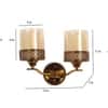 Eliante Gyan Iron Wall Light With Glass In Gold Colour