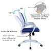 Mmarveal Mid Back Ergonomic Chair in Blue Colour