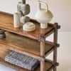 Quinlynn Mango Wood Console Table in Provincial Teak Finish
