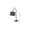 Grey Jute Zig Zag Curvy table lamp with Iron Base (SP42)