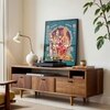 The Castle Decor Lord Shiva Parivar Wall Painting Framed Artwork 20x30 Inch Style 3