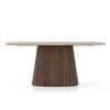 Nola 6 Seater Dining Table in Amber Jade Ceramic