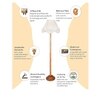Devansh Wooden Foor Lamp