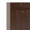 Webster 15 Pair Shoe Rack in Walnut Finish