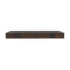 Ruki Solid Wood Wall Shelf Medium Size in Toasted Walnut Finish
