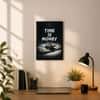 The Castle Decor Time Is Money Motivational Wall Art 8x12 Inch