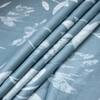 Ocean Blue Floral Cotton 400 Tc Flat Super King Size Bedsheet With 2 Pillow Covers