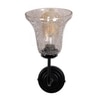 Devansh Metal Electric Wall Light in black Colour with Transparent Shade Count of 1 Light