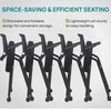 Kepler Brooks Avanta Visitor Chair With Wheels in Black Colour