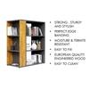 Hexa Engineered Wood Bookshelf Multipurpose Storage Rack in Slate Grey and Giant Wood Colour