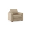 Apollo 1 Seater  Fabric Sofa In Sandshell Beige Colour