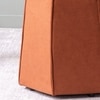 Prism Orange Pouf Ottoman Set Of 2