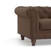 Winchester Essential 1 Seater Fabric Sofa in Daschund Brown Colour