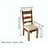 Newport Sheesham Wood   Set of 2 Dining Chairs in Jute Beige     TEAK FINISH