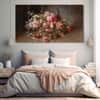 The Castle Decor Flowers Wall Painting Wooden Framed Digital Painting 27x48 Inch (Style 1)