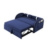 Jayen 3 Seater Pull Out Sofa cum Bed  in Navy Blue Colour