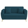 Daraco Velvet 2 Seater Sofa in T blue Color