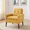 Gartman Accent Chair in Yellow Colour