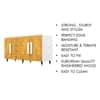 Hexa Red Multipurpose Storage Cabinet With 4 Drawer 3 Door in Giant Wood Colour