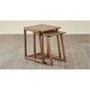 Dresden Solid Wood Side Table in  Natural Finish
