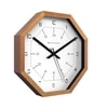Wooden Wall Clock with 24-Hour Contemporary Dial