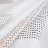 Vega White Geometric 400 TC Cotton Flat Super King Size Bedsheet with 2 Pillow Covers – Threads