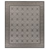 Jaipur Rugs Soft Geometric With Greek Key Border Wool 8x10 Feet Dhurrie Carpet Style 2